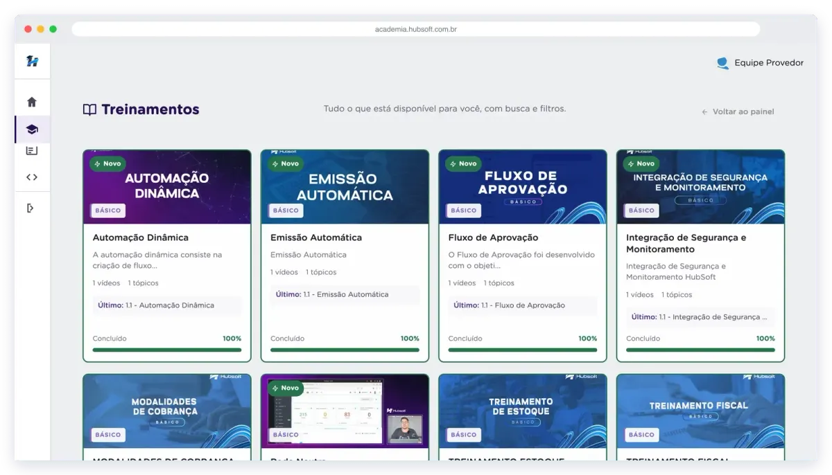 Hub Academia training platform