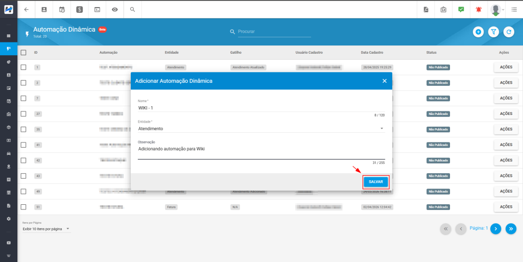 automação dinâminica para provedores de internet